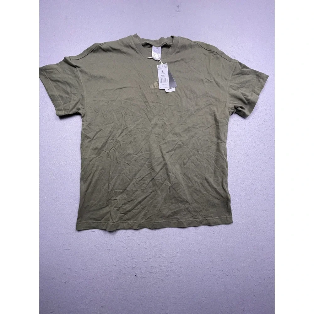 Adidas M SZN T Cotton Olive Strata Large Mens